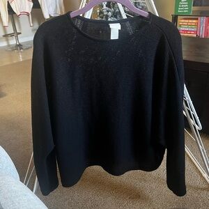 H&M Classic Black Crew Neck Sweater